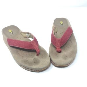 Volatile Cork Wedge Flip Flop Sandals Sz 9 312.62